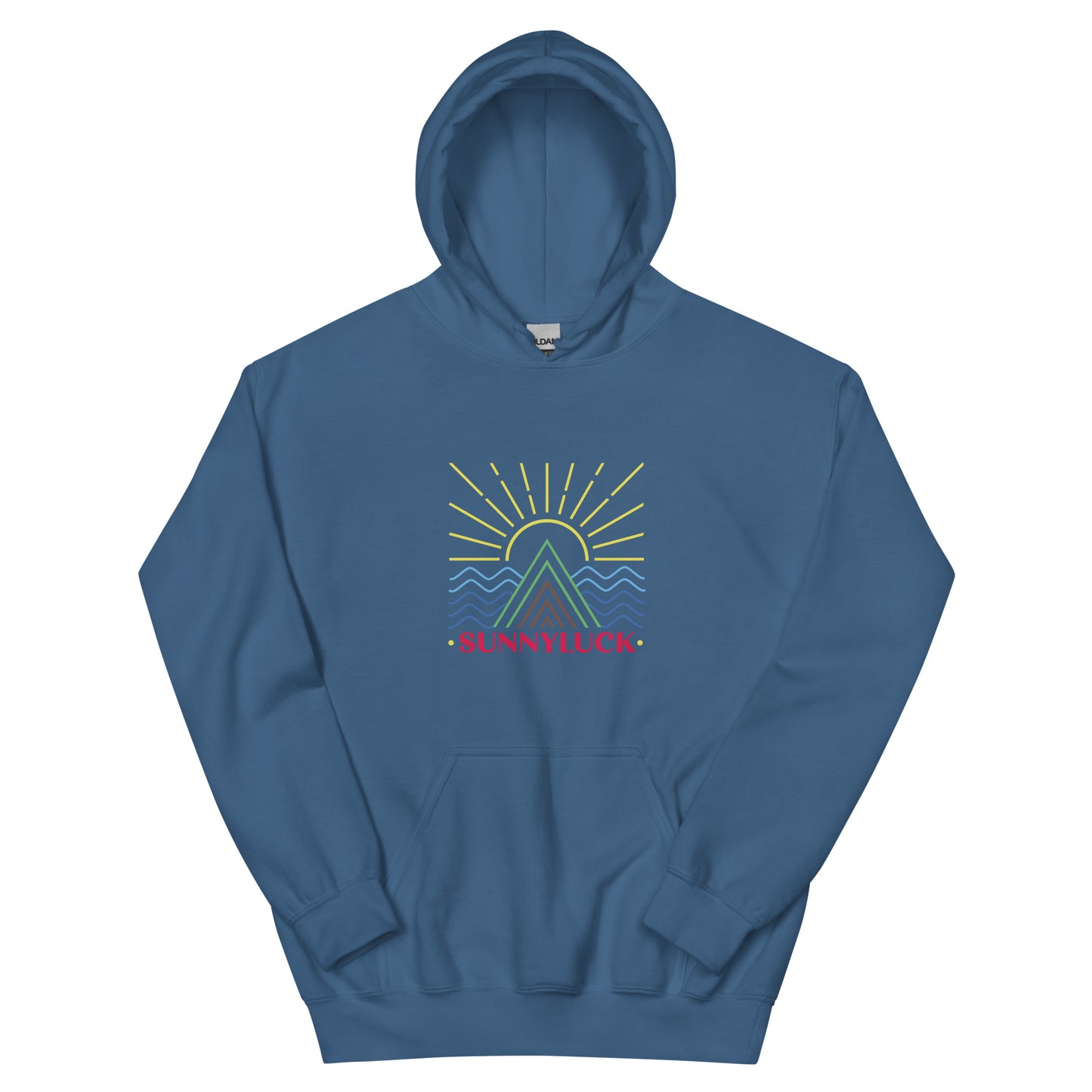 SunnyLuck Mountain & Waves Colorful Hoodie
