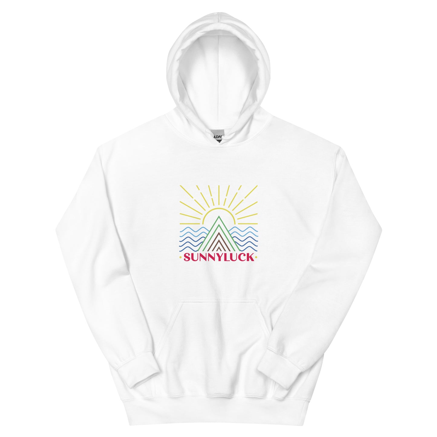 SunnyLuck Mountain & Waves Colorful Hoodie