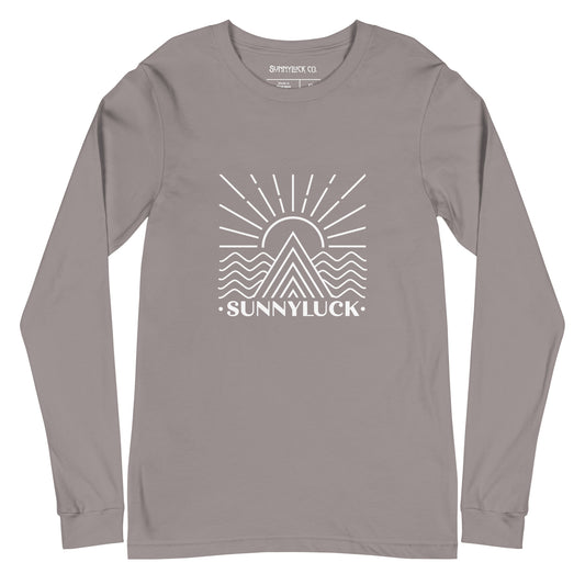SunnyLuck Mountain & Waves Long Sleeve Tee