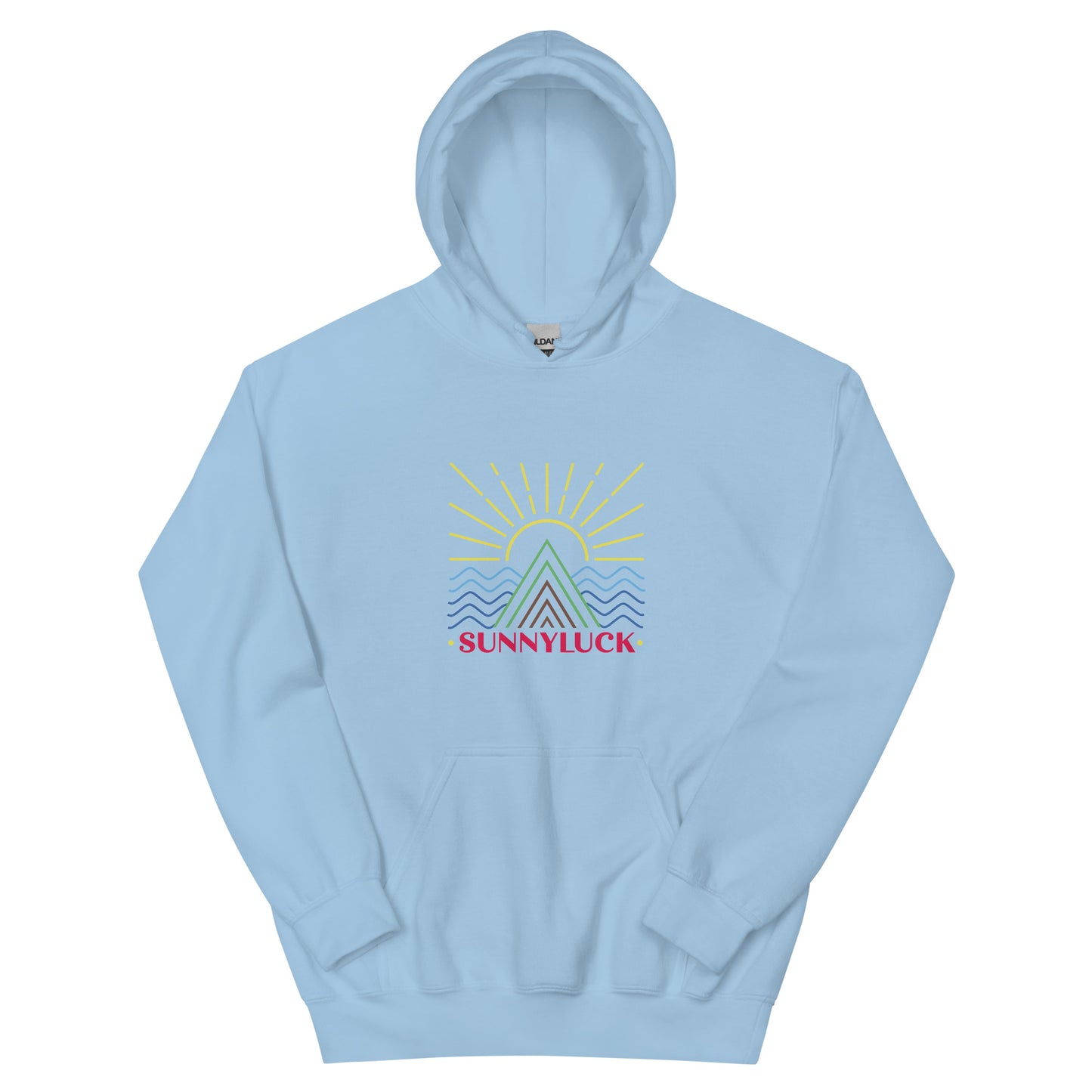 SunnyLuck Mountain & Waves Colorful Hoodie