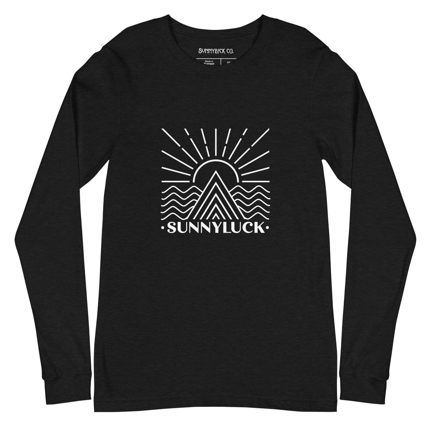 SunnyLuck Mountain & Waves Long Sleeve Tee
